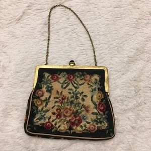 Vintage Needlepoint Chain Bag